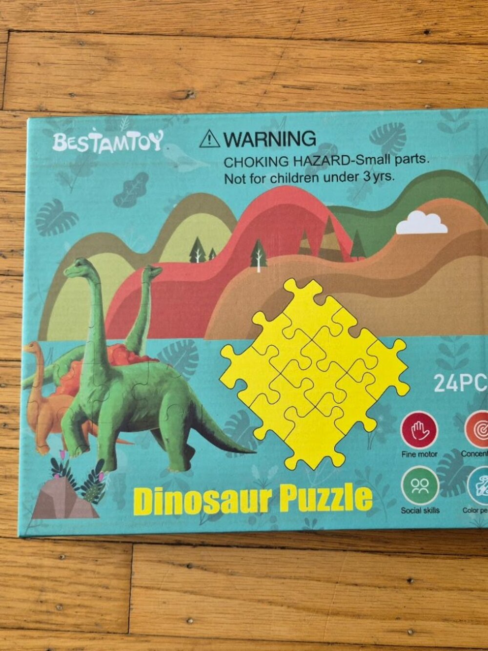 NEW--Set 4  Dinosaur Puzzles by Bestamtoy
